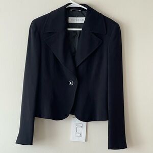 Intrend Made In Italy Peplum One Button Blazer Size 10